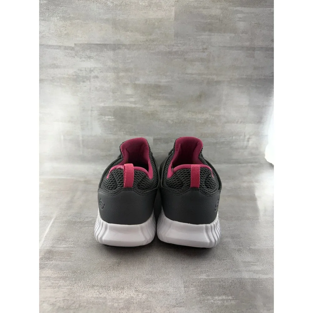 Skechers Work Slip Resistant Shoes Women Sz 9 Wide Grey Pink 77260W Relaxed Fit